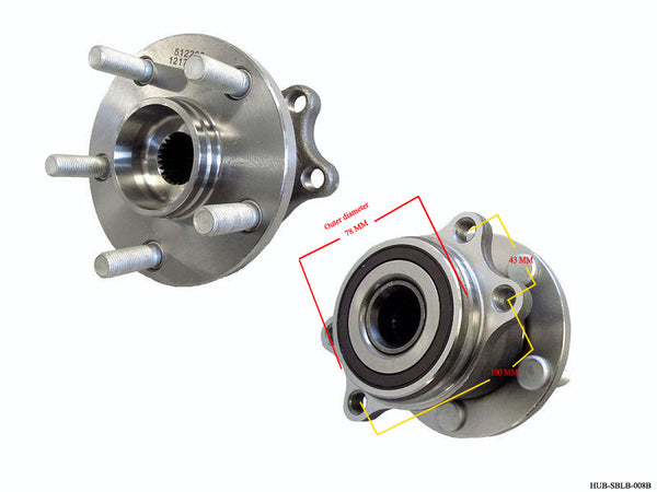 Keteparts Subaru Liberty Bl/Bp Wheel Hub Rear