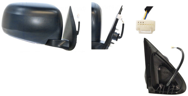 Keteparts Mitsubishi Triton Mq Electric Door Mirror Black Right Hand Side