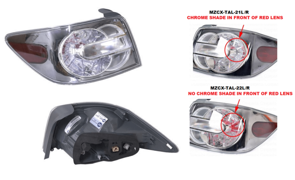Keteparts Mazda Cx-7 Er Tail Light Left Hand Side