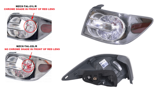 Keteparts Mazda Cx-7 Er Tail Light Right Hand Side