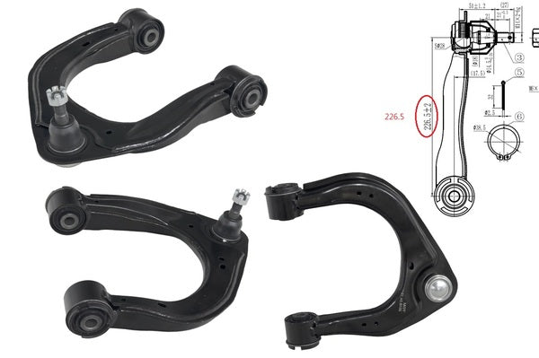 Keteparts Ford Ranger Px Series 2/3 2wd/4wd Control Arm Right Hand Side Front Upper