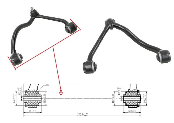 Keteparts Kia Sorento Bl Control Arm Left Hand Side Front Upper