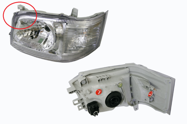 Keteparts Toyota Hiace Trh/Kdh Headlight Left Hand Side