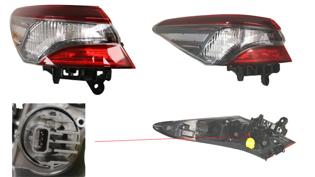 Keteparts Toyota Camry Asv70/Gsv70/Axvh71 Tail Light Left Hand Side Outer