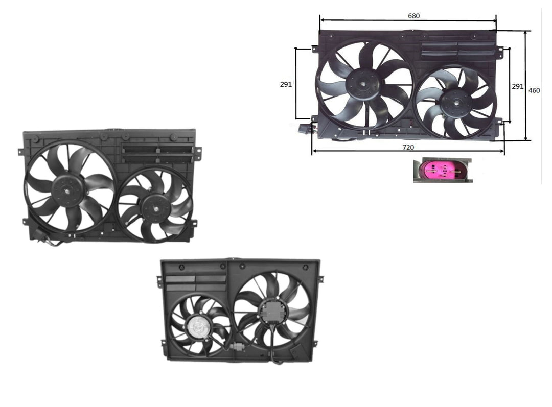 Keteparts Volkswagen Passat B6/B7 Radiator Fan