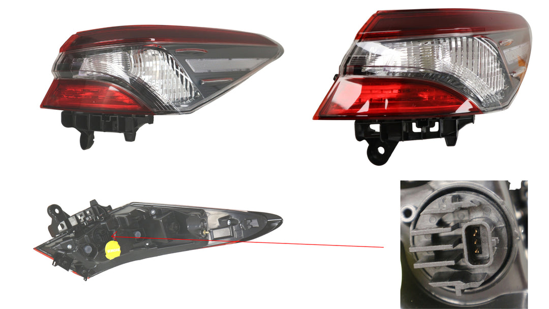 Keteparts Toyota Camry Asv70/Gsv70/Axvh71 Tail Light Right Hand Side Outer