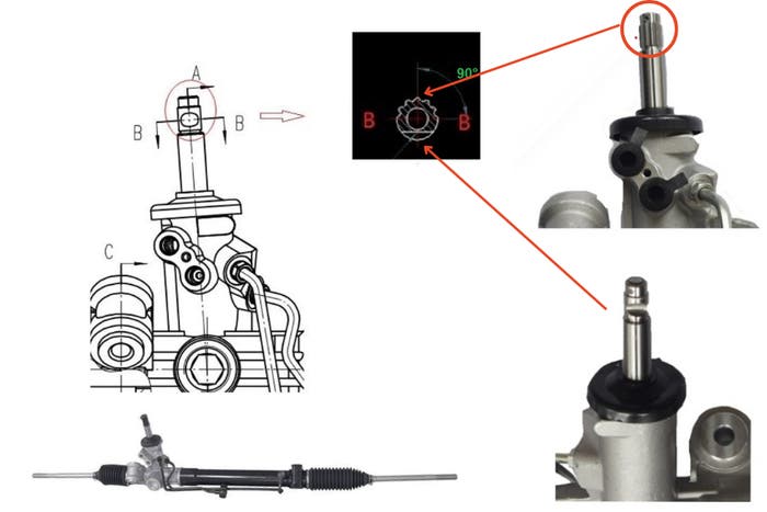 2008-2011 FORD FALCON FG SER 1 POWER STEERING RACK TYPE1
