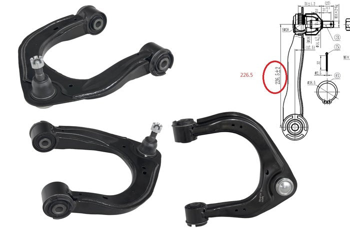 2011-2015 FORD RANGER PX CONTROL ARM RIGHT HAND SIDE FRONT UPPER