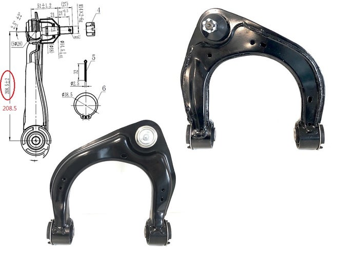 2015-2022 EVEREST UA FRONT CONTROL ARM UPPER RIGHT HAND SIDE