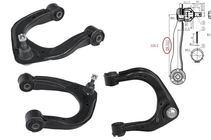 2015-2022 EVEREST UA FRONT UPPER CONTROL ARM RIGHT HAND SIDE