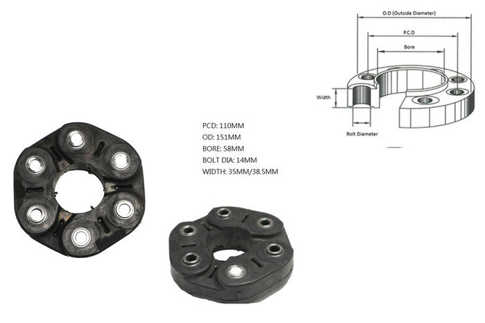2014- ONWARDS FORD TRANSIT VO TAIL SHAFT COUPLING